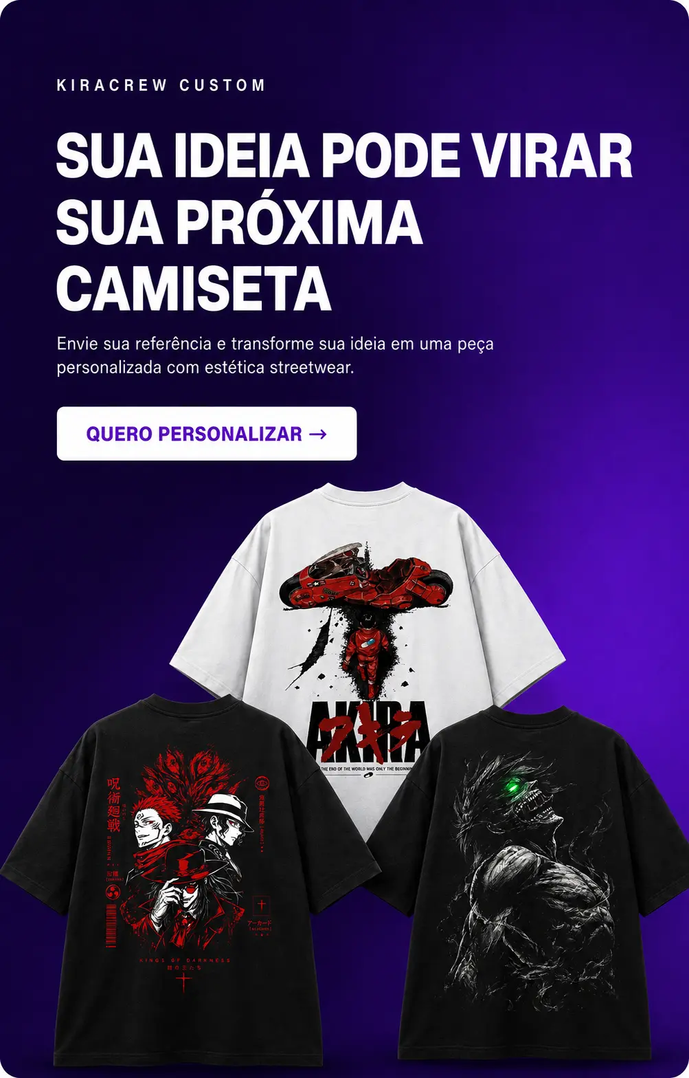 Sua ideia pode virar sua próxima camiseta personalizada