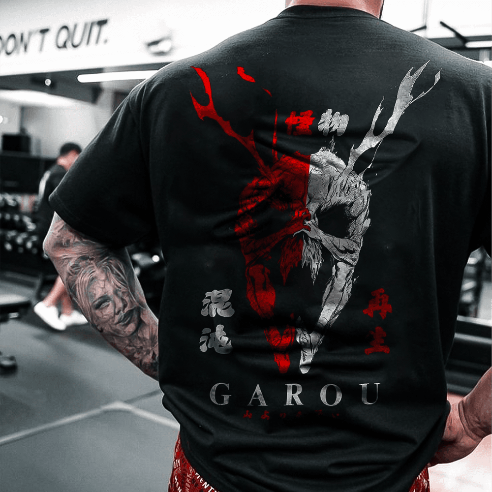 Camiseta Garou Skull Oversized