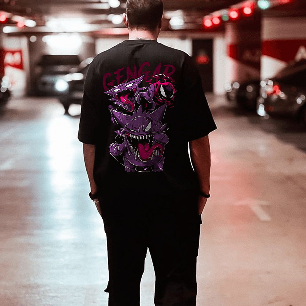 Camiseta Gengar Evolution Oversized