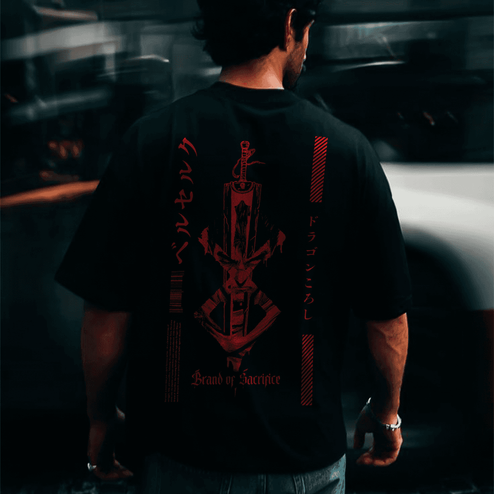 Camiseta Guts Sacrifice Oversized