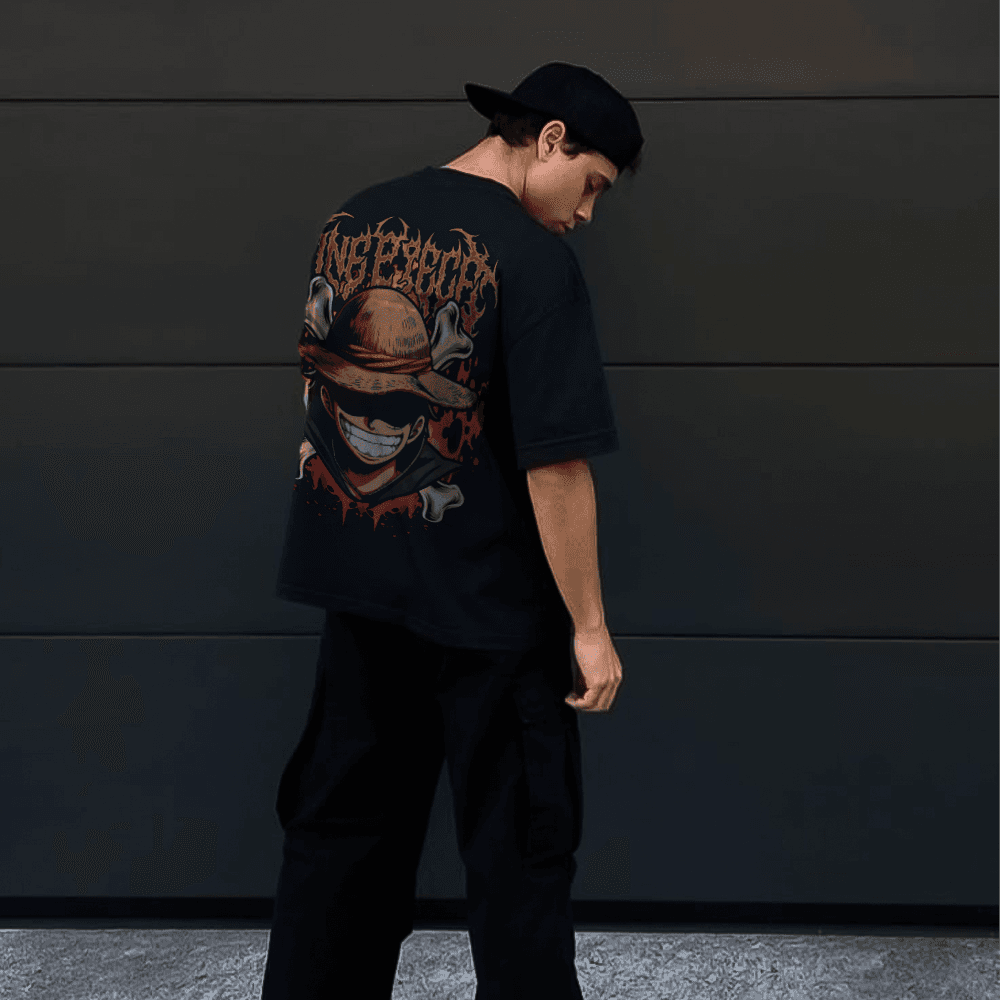 Camiseta Luffy Hat Oversized